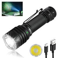 Wurkkos Ts23 Tactical Flashlight 5000 High Lumens Flashlight Rechargeable 703 Hi Led 482M Attack Head Handheld Flashlight Ip68