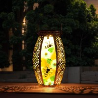 Sunnygarden Bee Solar Lanterns Outdoor Waterproof 138 Large Solar Hanging Lanterns Decorative Solar Lights For Outside Yard T