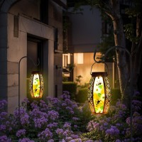 Sunnygarden Bee Solar Lanterns Outdoor Waterproof 138 Large Solar Hanging Lanterns Decorative Solar Lights For Outside Yard T