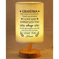 Suehhyy Birthday Gifts For Grandma From Grandkids To My Grandma Fabric Bedside Table Lamp Presents Mothers Day Christmas Valen