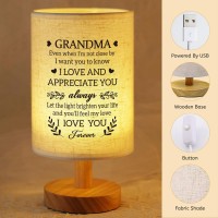 Suehhyy Birthday Gifts For Grandma From Grandkids To My Grandma Fabric Bedside Table Lamp Presents Mothers Day Christmas Valen