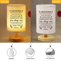 Suehhyy Birthday Gifts For Grandma From Grandkids To My Grandma Fabric Bedside Table Lamp Presents Mothers Day Christmas Valen