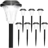 Otdair Solar Pathway Lights Outdoor 8 Pack Outdoor Led Solar Lights Waterproof Solar Path Light Auto Onoff Bright Solar Powe