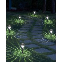 Otdair Solar Pathway Lights Outdoor 8 Pack Outdoor Led Solar Lights Waterproof Solar Path Light Auto Onoff Bright Solar Powe