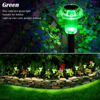 Priddop Solar Lights Outdoor 8 Pack Solar Yard Lights Garden Lights Led Waterproof Mushroom Shape Solar Pathway Lights For Drive