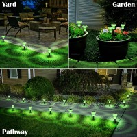 Priddop Solar Lights Outdoor 8 Pack Solar Yard Lights Garden Lights Led Waterproof Mushroom Shape Solar Pathway Lights For Drive