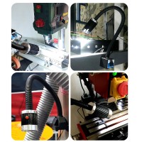 Flexible Gooseneck Work Lamp Ip65 Waterproof Machine Light, Industrial Lighting Floodlights With Magnetic Switch Base,Adjustable Angle Drill Press Light, For Lathe Milling Drill Press