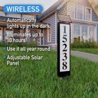 Sensor Brite Solar Powered Address Light 360Degree Led House Number Sign Automatic Adjustable Solar Address Sign Includes