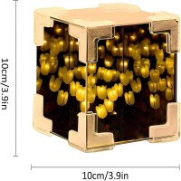 Diy Tulip Cube Mirror Lamp, 2024 New 16/20 Flower Tulip Lamp, Handmade Diy Tulip Flower Magic Cube Mirror Night Light For Bedroom, Creative Gift For Teen Girls,Couple,Friends, Children (Blue, 21)