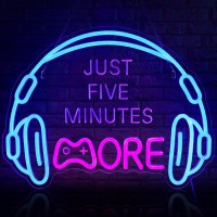 Gaming Neon Sign Large Bright And Dimmable Colored Led Headset Gamer Neon Light And Usb Powered Headphone Lightup Game Signs Fo