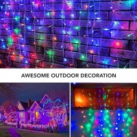 Maggift 200 Led Hanging Indoor Curtain String Lights Outdoor Waterproof 65 X 98 Ft Usb Fairy Curtain Lights8 Modes With Remo