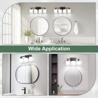 Black Bathroom Lights Over Mirror Antirust Vanity Light Fixture For Bathroom Modern 3Light Wall Sconce Light For Living Room