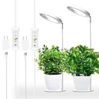 Yadoker Plant Grow Light For Indoor Plant Desk Led Grow Light Height Adjustable Automatic Timer With 81216 Hours 10Level Brig