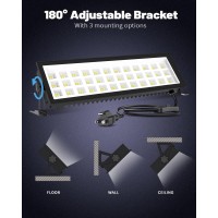 Agrantop Plug In Shop Light 100W 15000Lm Ultra Bright Aluminum Led Garage Light W 984 Ft Power Cord Ip66 Waterproof Shop Li