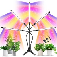 Grow Lights For Indoor Plants Knente 150W Leds Grow Light For Seed Starting With Full Spectrum 3912H Timer 10 Dimmable Leve