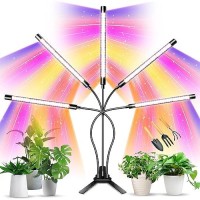 Grow Lights For Indoor Plants Knente 150W Leds Grow Light For Seed Starting With Full Spectrum 3912H Timer 10 Dimmable Leve