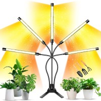 Grow Lights For Indoor Plants Knente 150W Leds Grow Light For Seed Starting With Full Spectrum 3912H Timer 10 Dimmable Leve