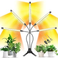 Grow Lights For Indoor Plants Knente 150W Leds Grow Light For Seed Starting With Full Spectrum 3912H Timer 10 Dimmable Leve