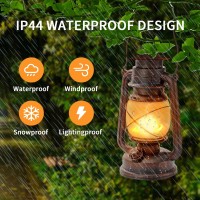 Outdoor Lantern Hanging Vintage Led Waterproof Camping Lamps With Dancing Flame Nonsolar Remote Control Light Landscape Decor F