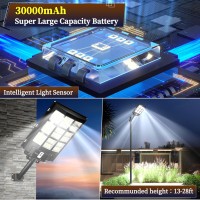 Ofuray 3000W Solar Street Lights Outdoor 218000Lm Solar Security Flood Lights Parking Lot Lights Commercial Dusk To Dawn 6500K