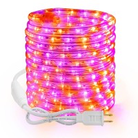 Brizled Halloween Rope Lights 18Ft 216 Led Purple Orange Halloween Lights 120V Plugin Rope Lights Connectable Indoor Outdoo