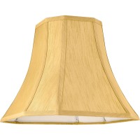 Jerhous Coppery Gold Cut Corner Bell Lamp Shade Medium Lampshade 65Top 13Bottom 106Hightspider Modern Lamp Shade For