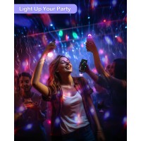 Luditek Usb Mini Disco Ball Light Sound Activated Party Light For Karaoke Car Stocking Stuffers For Kids Party Decorations Fo