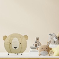 Yy Yearchy Table Lamp Paper Lamp Standing Lamps With Rice Paper Shade For Bedroom Livingroombrown Bear