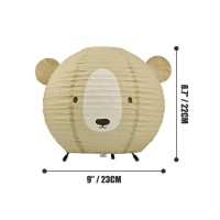 Yy Yearchy Table Lamp Paper Lamp Standing Lamps With Rice Paper Shade For Bedroom Livingroombrown Bear