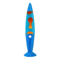 Vanful Orange Liquid Motion Lamp 16 Inches For Adults And Kids Blue Base Magma Lamp Set The Mood For Home Living Room Office Be