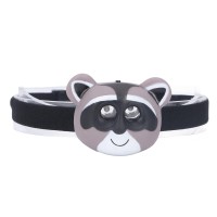 Herchr Kids Headlamp, Led Headlamp For Adults And Kids, Panda Design Rechargeable Head Lamp, Raccoon Appearance 2 Lighting Modes Lightweight For Boys, Girls, Headlight For Camping, Walking Dog