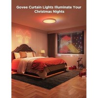 Govee Curtain Lights 2 Smart Led Curtain Lights With Diy Gif Aigc 1040 Leds Rgbic Color Changing Halloween Lights For Bedroom