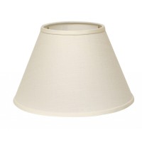 This White Premium Empire Slanted Linen Lampshade has a hint of midcentury modern flair and will be a great addition to your lamp base This hardback lampshade includes a standard washer fitter that fits over a standard harp and can be used with your exist