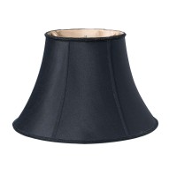 High Quality Fabric Lamp Shade Includes Brass Metallic Finish Washer Washer fitter sits on top of the harp Intended for use with customers own finial Shade measures 65x95 top diameter x 125x16 bottom diameter x 11 slant height Softback lampshade with vert