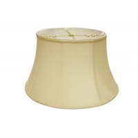 High Quality Fabric Lamp Shade Includes Brass Finish Washer Washer fitters sits on top of the harp Intended for use with customers own finial Shade measures 11 top diameter x 175 bottom diameter x 95 slant height Softback lampshade with vertical piping an