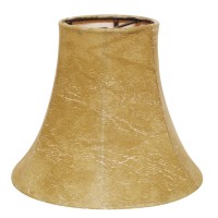 Set of High Quality Premium Lamp Shades This set of 6 chandelier shades features a sturdy brass finish metal Flame Clip that fits securely to your bulb No finial is needed Shade measures 25 top diameter x 5 bottom diameter x 4 slant height Faux leather ch