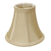 Set of High Quality Fabric Lamp Shades This set of 6 chandelier shades features a sturdy brass finish metal Flame Clip that fits securely to your bulb No finial is needed Shade measures 25 top diameter x 5 bottom diameter x 4 slant height Softback chandel