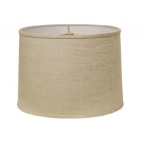 This Light Wheat Throwback Drum Linen Lampshade has a hint of midcentury modern flair and will be a great addition to your lamp base This hardback lampshade includes a standard washer fitter that fits over a standard harp and can be used with your existin