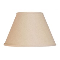 High Quality Fabric Lamp Shade Includes Brass Finish Washer Washer fitters sits on top of the harp Intended for use with customers own finial Shade measures 6 top diameter x 12 bottom diameter x 8 slant height Features highquality construction made from L