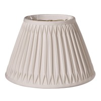 High Quality Fabric Lamp Shade Includes Brass Metallic Finish Washer Washer fitter sits on top of the harp Intended for use with customers own finial Shade measures 65 top diameter x 12 bottom diameter x 75 slant height Softback lampshade with double smoc