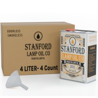 Stanford Premium Lamp Oil Clear Paraffin Smokeless Odorless Ideal For Indoor And Outdoor Use Case Of 4 16 Liters Tota