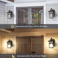 Bronze Outdoor Lights With Gfci Outlet Dusk To Dawn Porch Lights Outdoor Waterpoof Exterior Wall Light Fixture Aluminum Outdoor