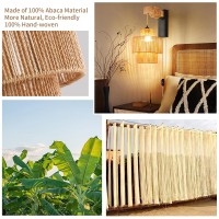 Zecoxol Rattan Wall Sconces Boho Wall Lamp With Plug In Cord Wicker Plug In Wall Sconces Hand Woven Plug In Wall Lamp Boho Rusti