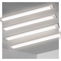 Kilipol 4Ft Led Batten Light Ceiling Surface Mounted Slim Led Tube Lights 40W 4000K Neutral White For Office Shop Garage Ho