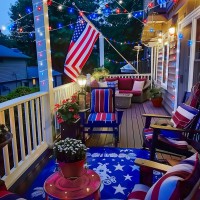 200 Led Red White And Blue Lights Outdoor Waterproof 4Th Of July Decoration Patriotic Lights Indoor 66Ft Christmas String Ligh