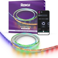 Roku Smart Led Light Strip 164Ft Color Options With Adjustable Brightness Temperature Peel Stick Wifi Smart Strip Lig