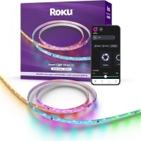 Roku Smart Led Light Strip 328Ft Color Options With Adjustable Brightness Temperature Peel Stick Wifi Smart Strip Lig