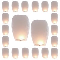 Chinese Lanterns To Release In Memorial Events For 20 Pack White Paper Lanterns Easy To Use Chinese Paper Lanterns For Weddin