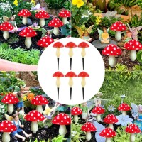 Lovemetoo Red Solar Mushroom Lamp - Led Solar Stake Lamp | Waterproof Solar Garden Lights Outdoor, Landscape Lighting Mushroom Decor, Solar Night Lights Figurine, Qofz1Uhbg75Snks0Bim