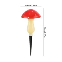 Lovemetoo Red Solar Mushroom Lamp - Led Solar Stake Lamp | Waterproof Solar Garden Lights Outdoor, Landscape Lighting Mushroom Decor, Solar Night Lights Figurine, Qofz1Uhbg75Snks0Bim